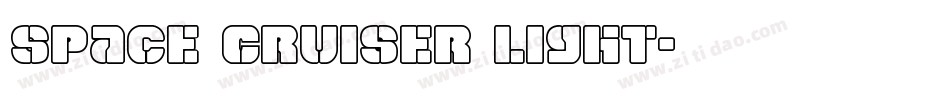 Space Cruiser Light字体转换